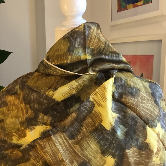 vintage silk scarf - Picture 6 of 8